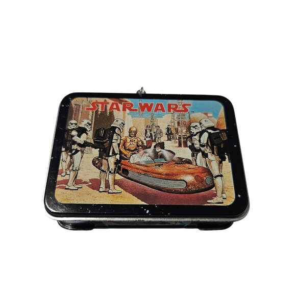 Hallmark Keepsake Star Wars Mini Lunch Box Christmas Tree Ornament 1998 with Box - Picture 3 of 11